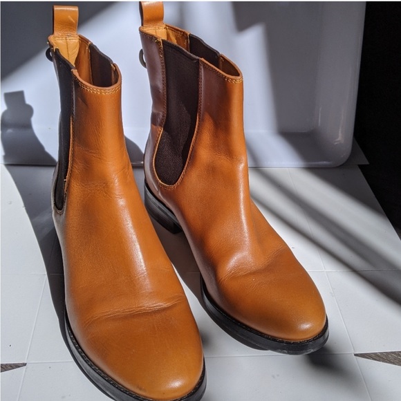 Cole Haan Nike Air Evan tan leather Chelsea boots - Picture 11 of 14